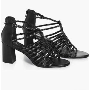 Black Block Heal Sandal